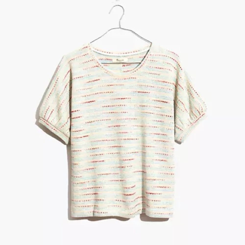 Madewell Textured Puff Sleeve Top NWT